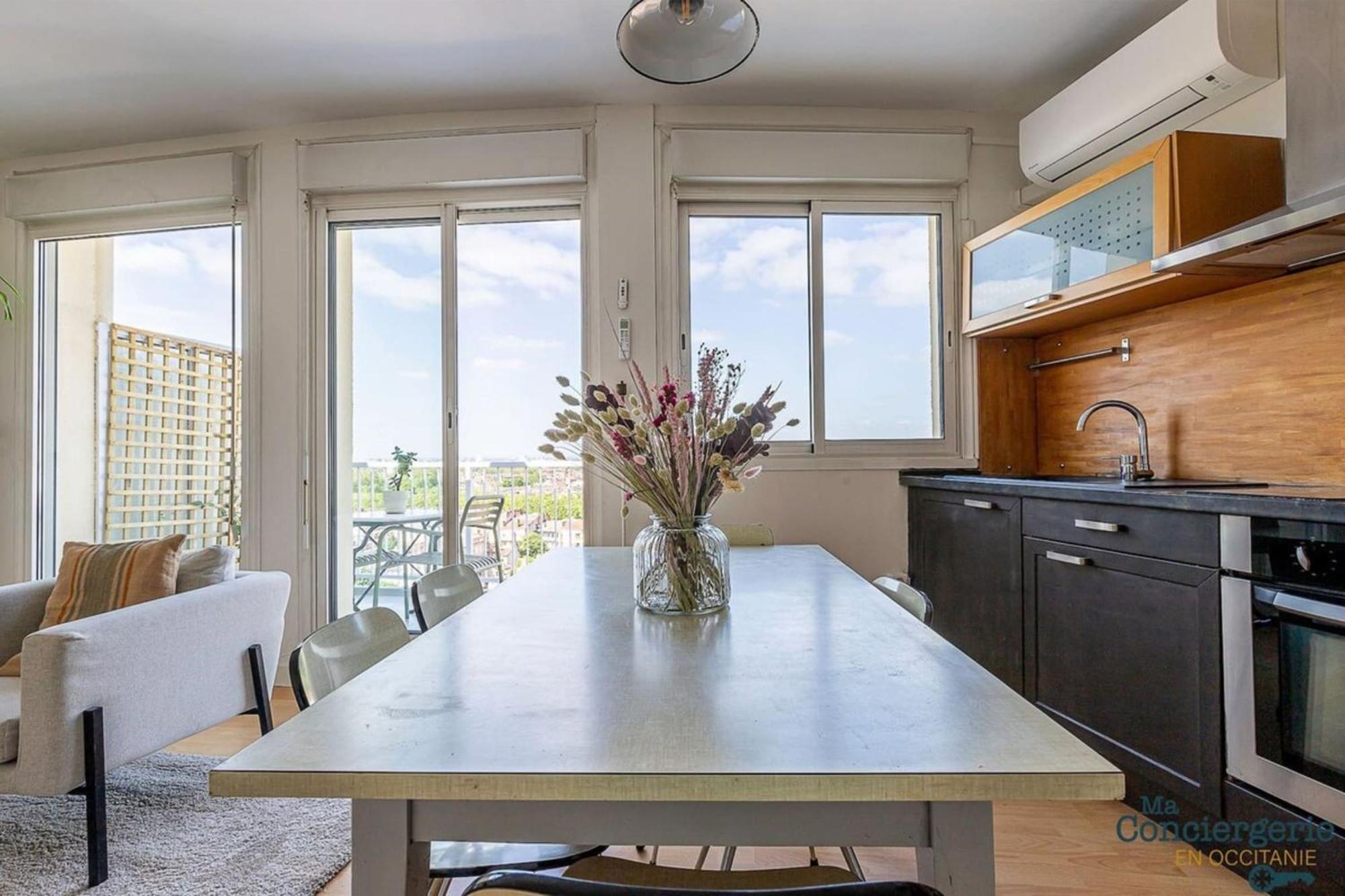 Appartamento Montaudran Place Dupuy - Vue Panoramique -metro *