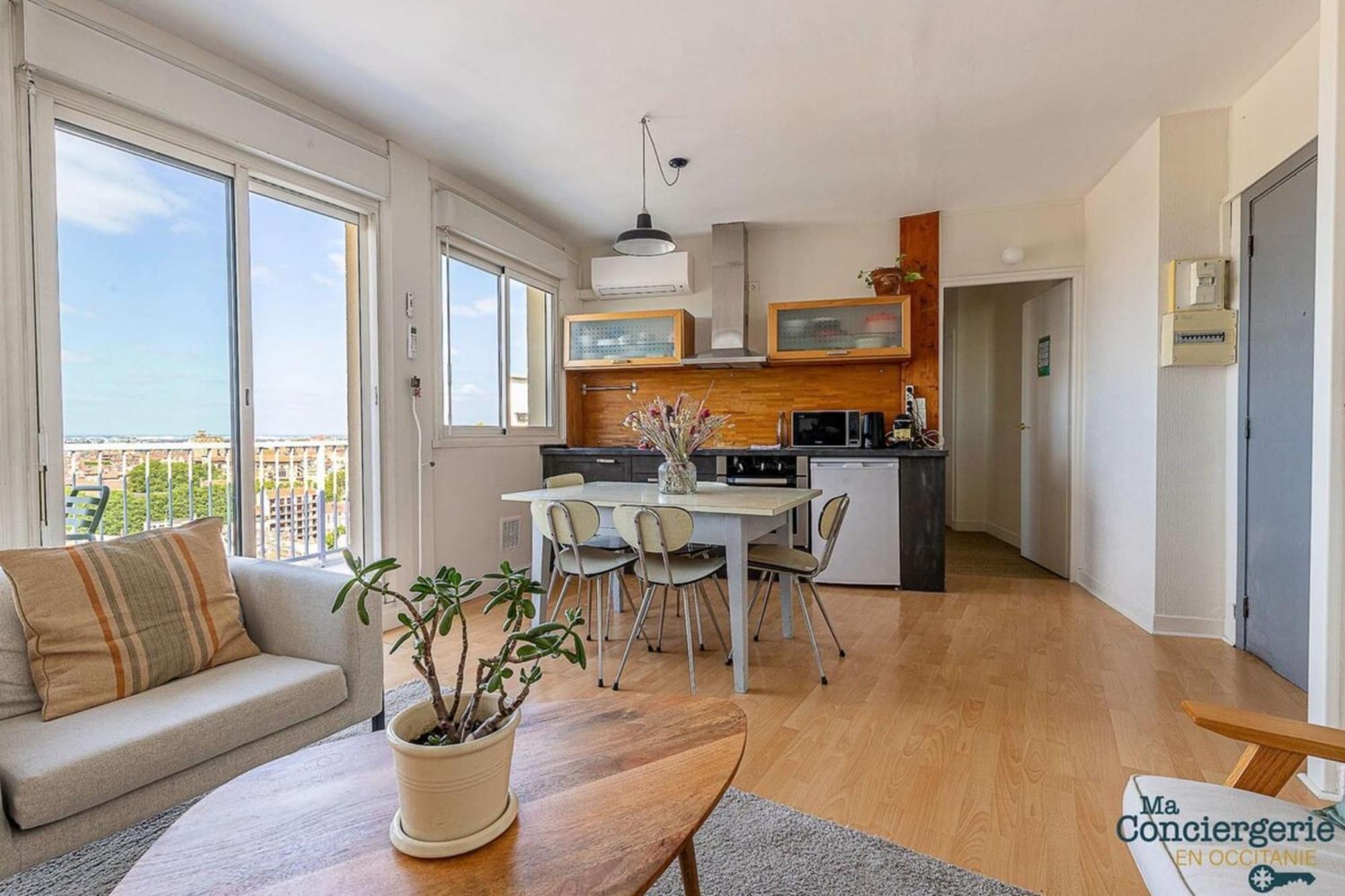 Apartment Montaudran Place Dupuy - Vue Panoramique -metro *